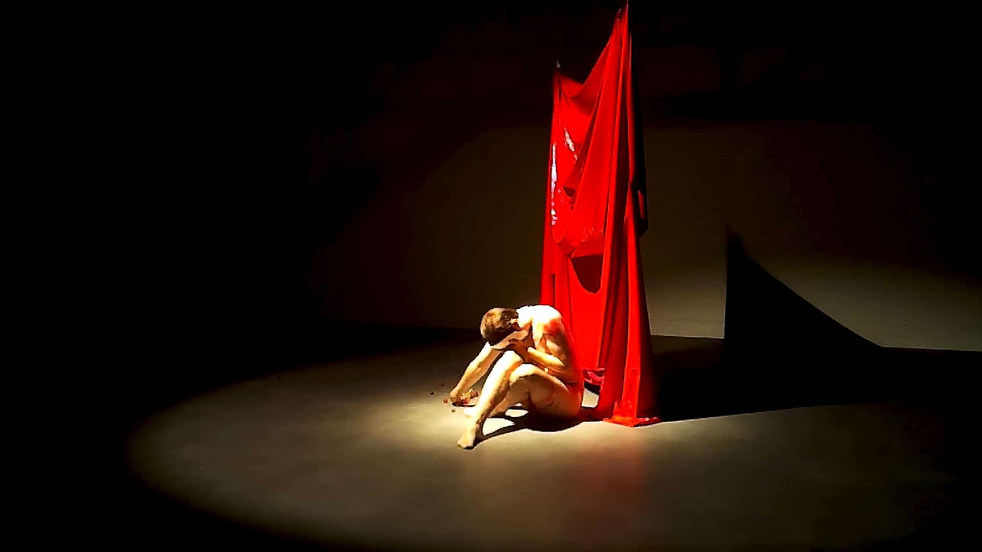 Bradley Dawson, Red Veil (2021), Live performance and installation